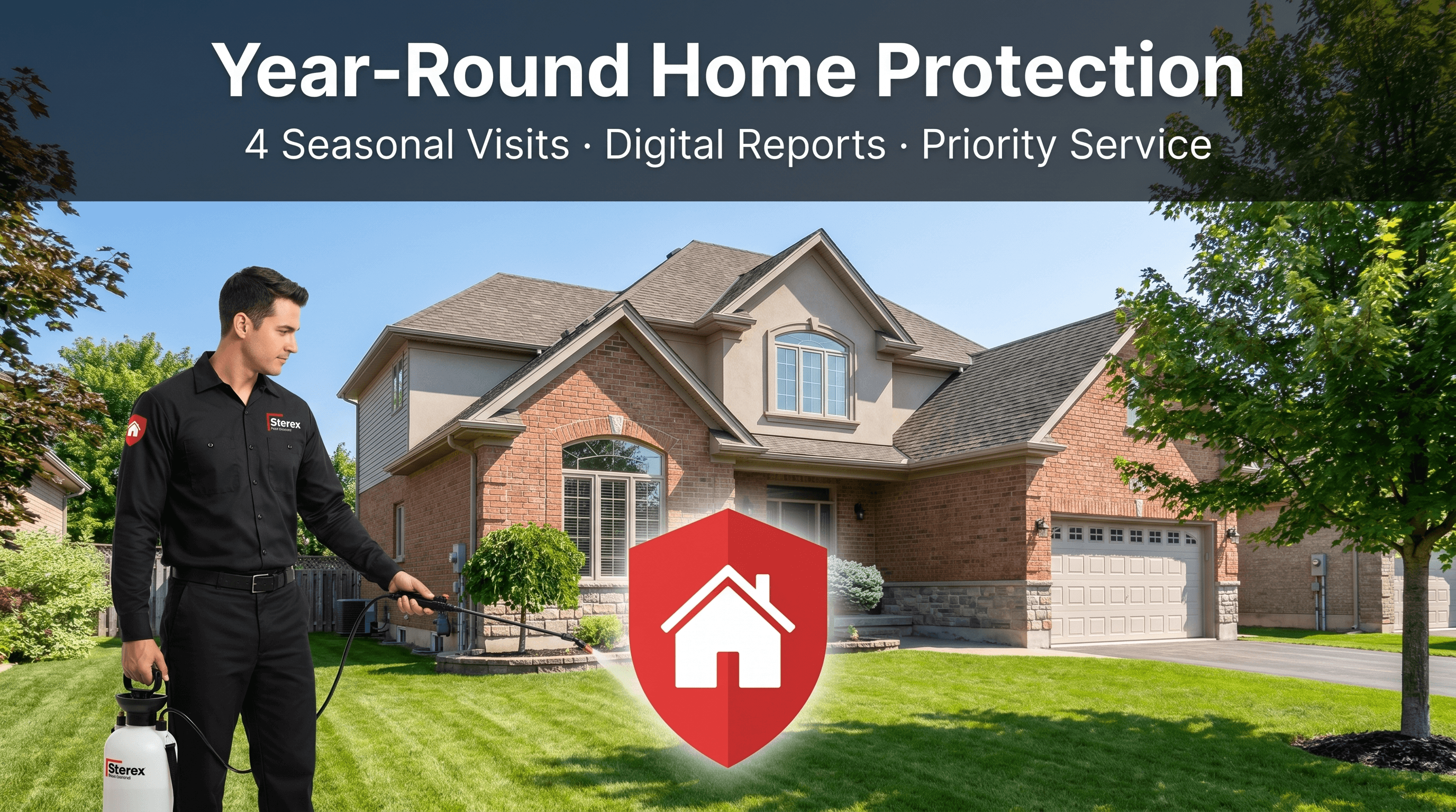 Sterex HomeGuard year-round pest protection plan for Toronto and GTA homeowners